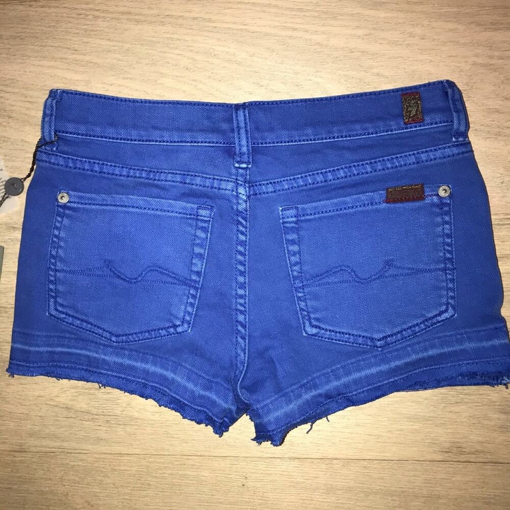 7 for all Mankind Girls Cutoff Denim Shorts 10 - Picture 2 of 4